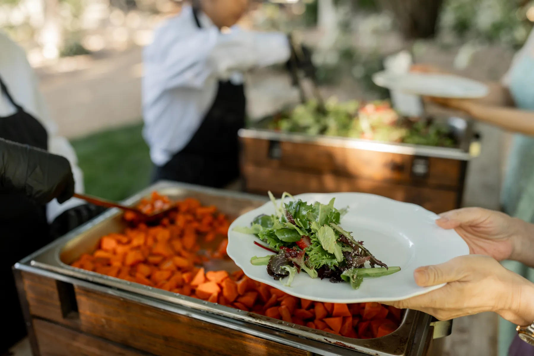Buffet service by Grapevine Catering