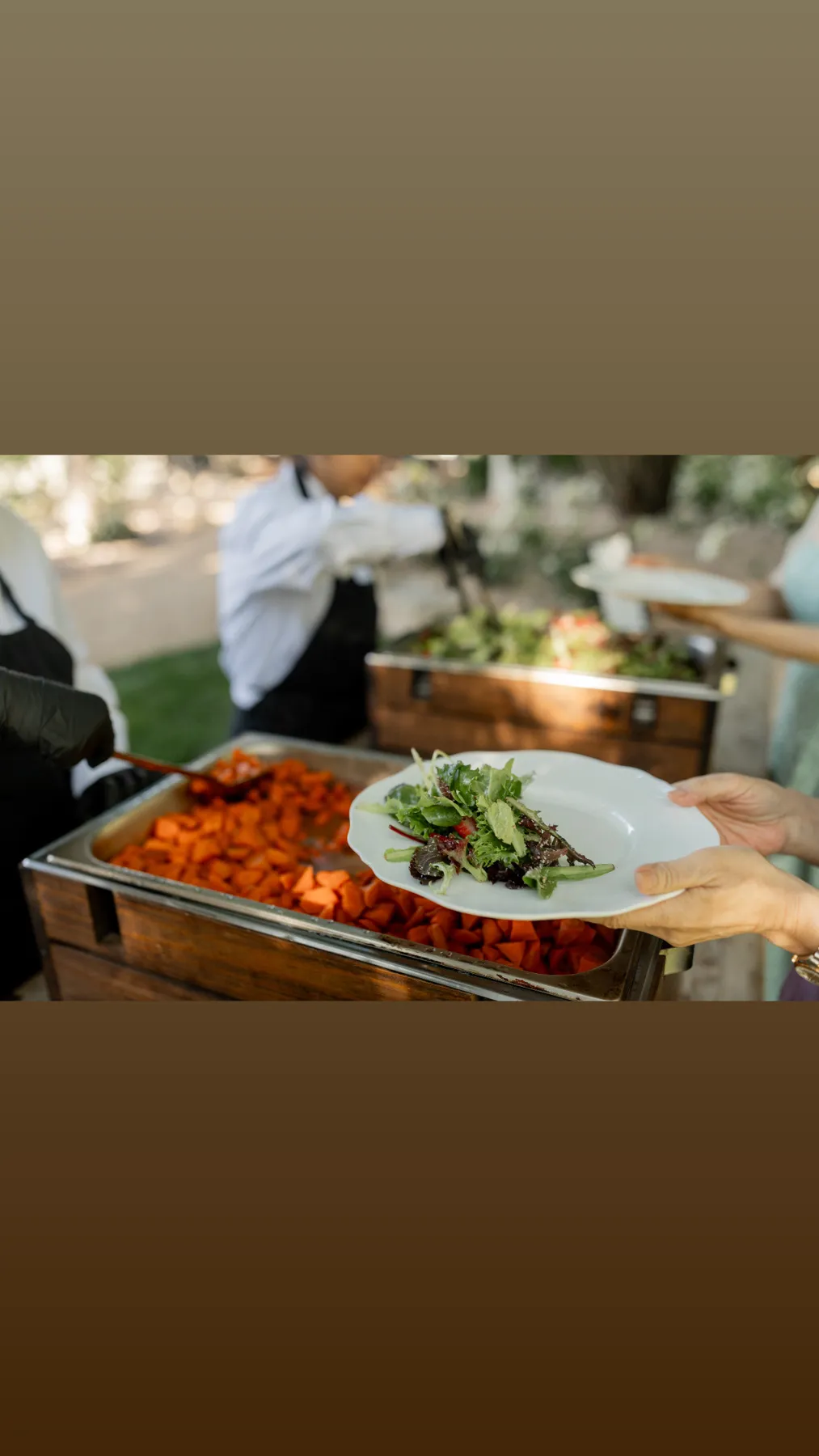 Buffet service by Grapevine Catering