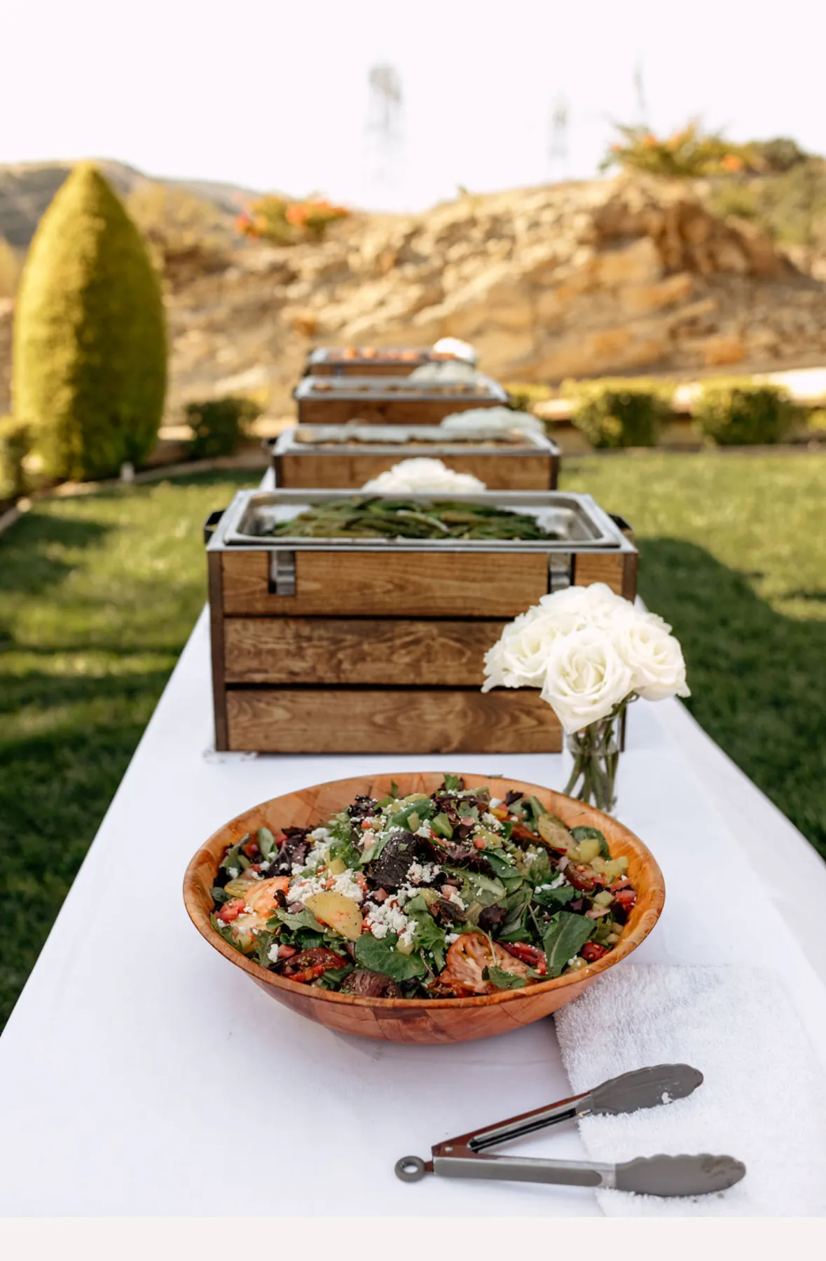 Buffet service by Grapevine Catering