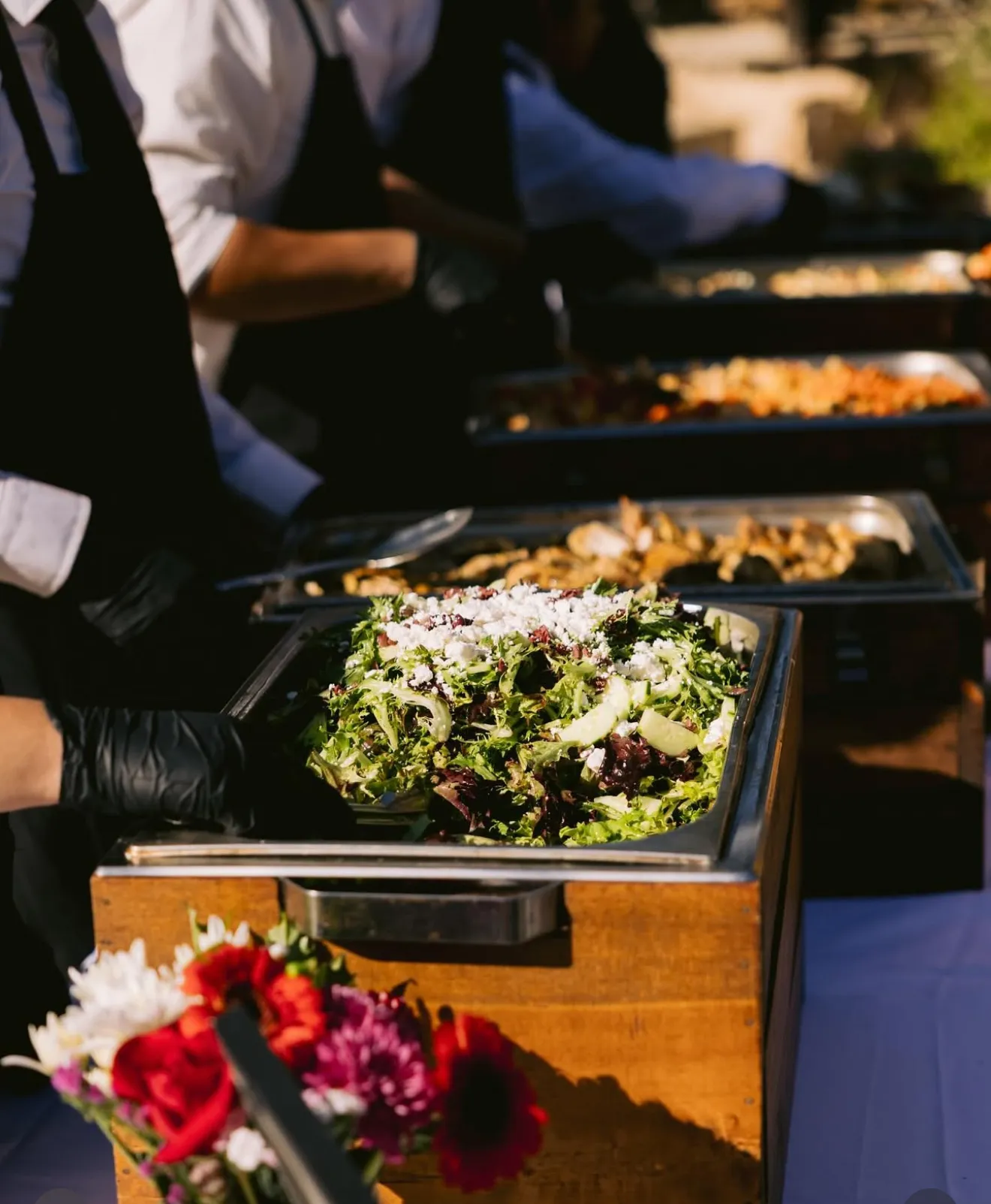 Buffet service by Grapevine Catering