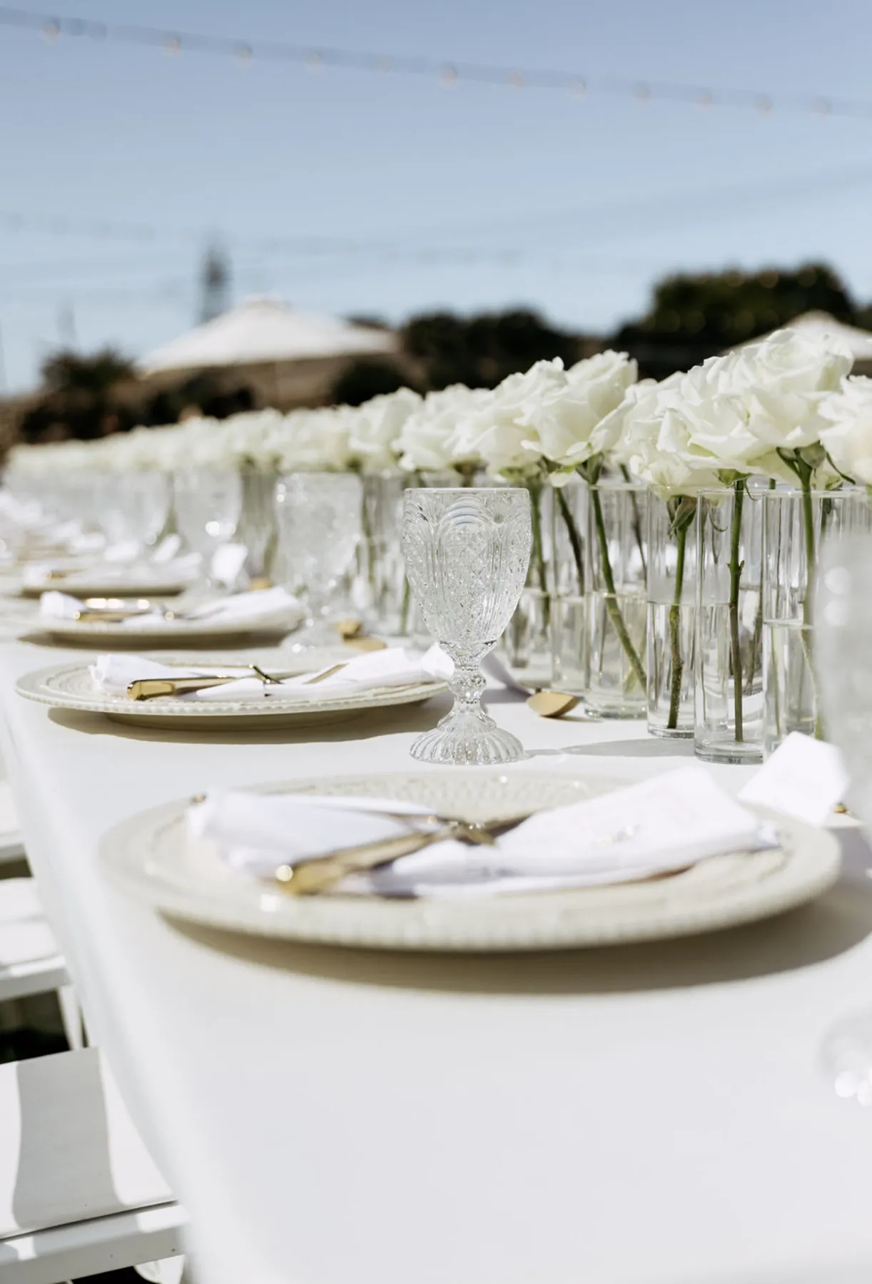 Tables and venue settings at a Grapevine Catering event