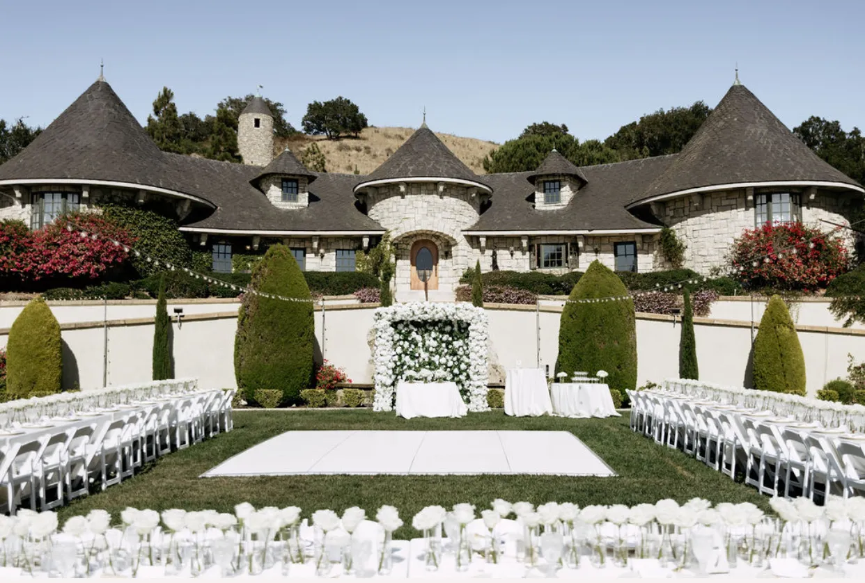Tables and venue settings at a Grapevine Catering event